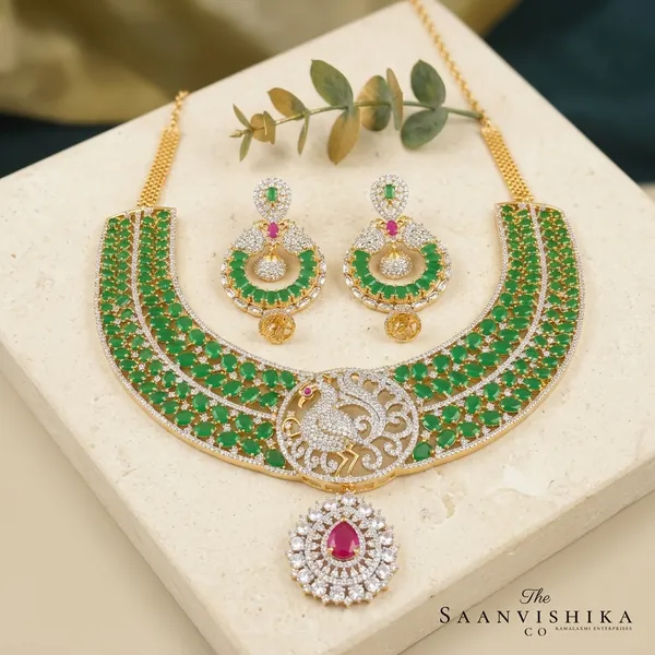 Green_Alloy_Peacock_Emerald_Haram_Set_For_Women