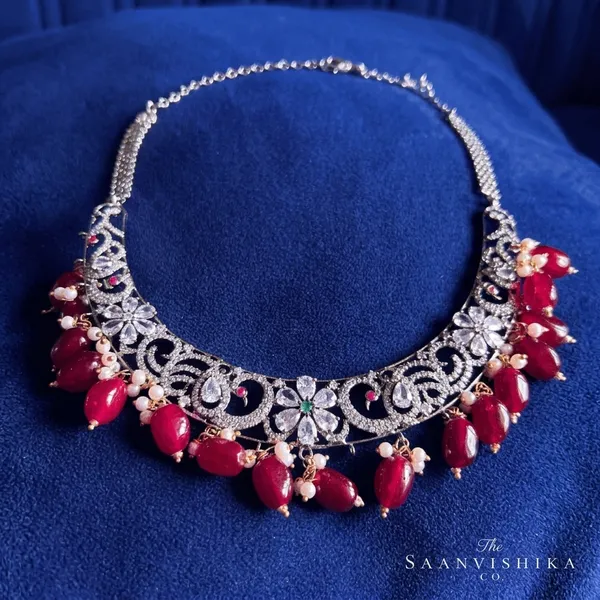 Black_Alloy_Victorian_Peacock_Ruby_Beads_Kante_Necklace_For_Women