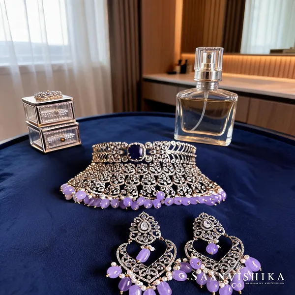 Violet_Alloy_Victorian_Cz_Diamond_Choker_Set_For_Women