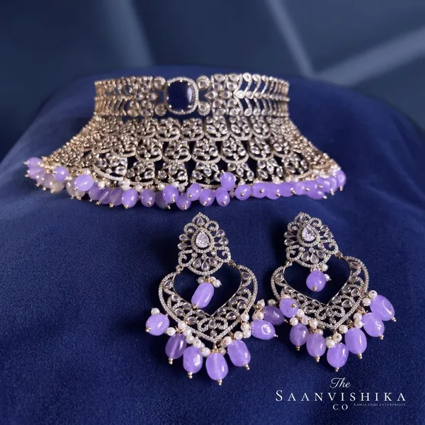 Violet_Alloy_Victorian_Cz_Diamond_Choker_Set_For_Women