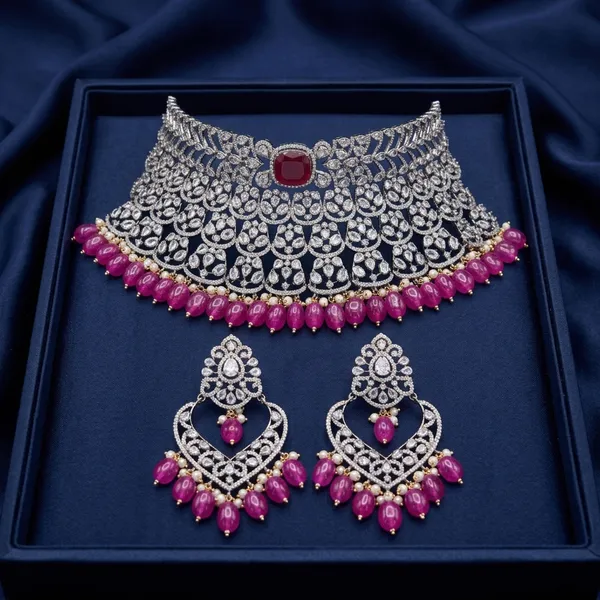 Pink_Alloy_Victorian_Cz_Diamond_Choker_Chandbali_Set_For_Women