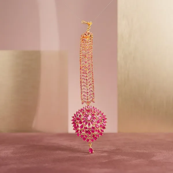 Pink_Alloy_Ruby_Bridal_Maang_Tikka_For_Women