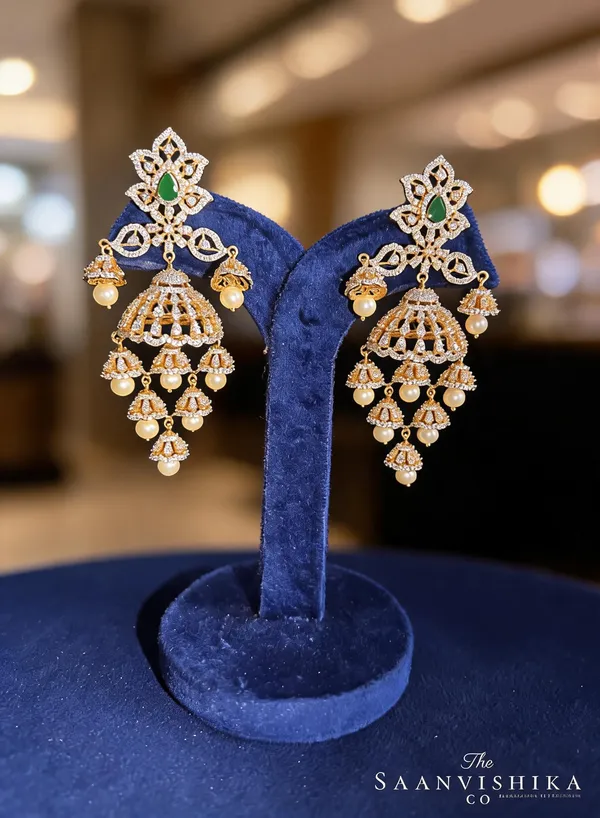 Green_Alloy_Blend_Pearl_Bridal_Jhumka_For_Women