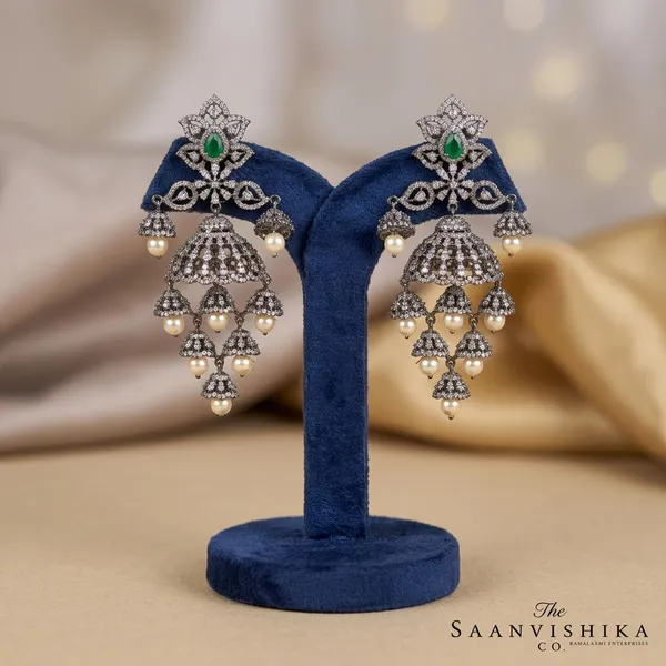 Green_Alloy_Victorian_Bridal_Pearl_Jhumka_For_Women