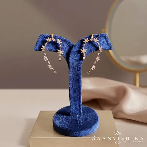 Golden_Alloy_Floral_American_Diamond_Earcuffs_For_Women