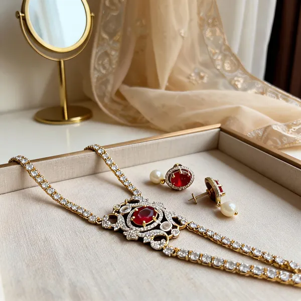 Red_Alloy_2-Chain_Studded_Neck_Patti_For_Women