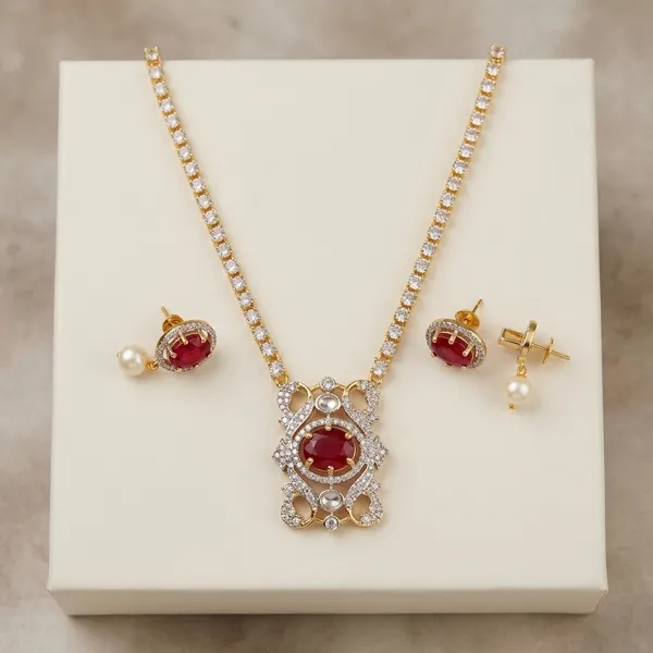 Red_Alloy_2-Chain_Studded_Neck_Patti_For_Women