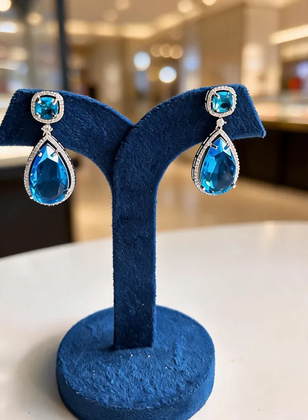 Blue_Alloy_Silver_Teardrop_Gemstone_Doublet_Earrings_For_Women