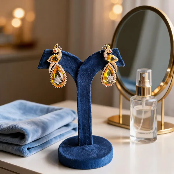 Yellow_Alloy_Gold_Peacock_Doublet_Earrings_For_Women