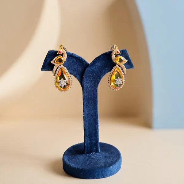 Yellow_Alloy_Gold_Peacock_Doublet_Earrings_For_Women