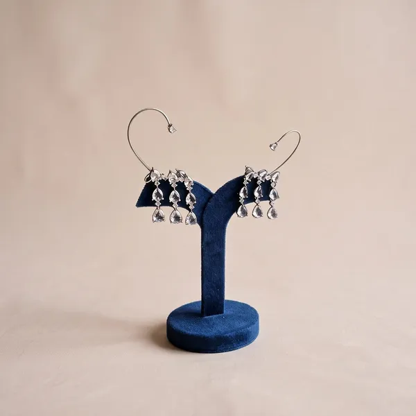 Crystal_Alloy_Triple_Gemstone_Earcuffs_For_Women