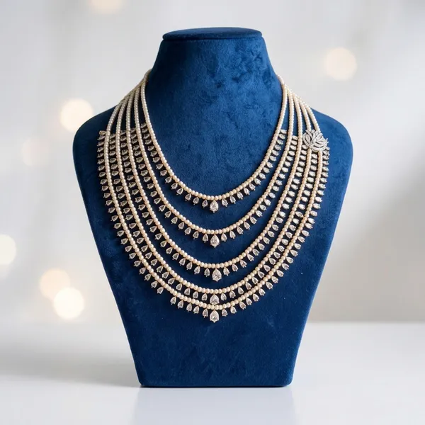 White_Alloy_Cz_Micro_Beads_Mala_Necklace_For_Women