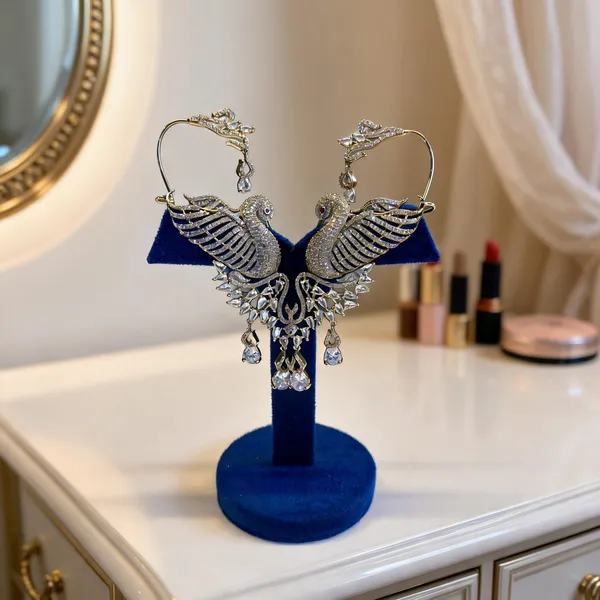 Golden_Alloy_Cz_Peacock_Earcuffs_For_Women