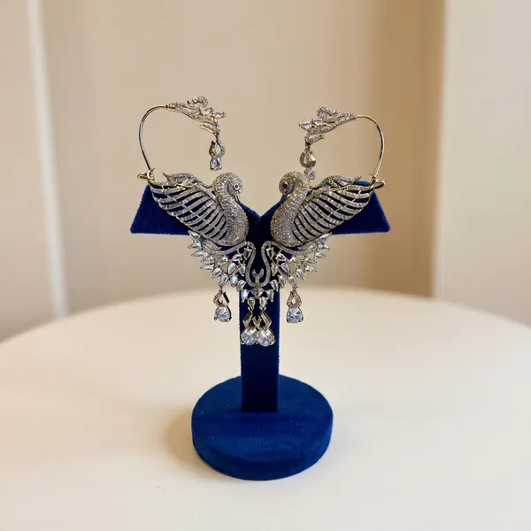 Golden_Alloy_Cz_Peacock_Earcuffs_For_Women