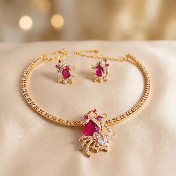 Golden_Alloy_Victorian_Ruby_Swan_Kanti_Necklace_Set_For_Women