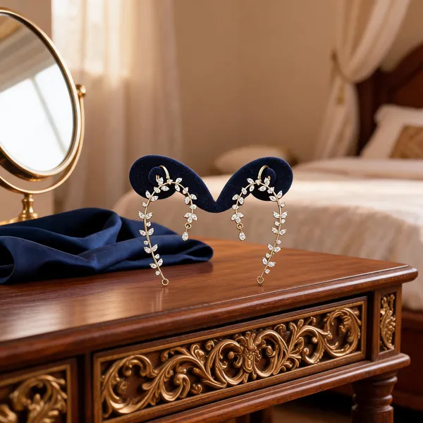 Silver_Alloy_Floral_Designer_Earcuffs_For_Women