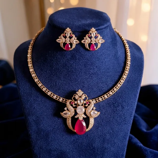 Victorian_Double_Swan_Kanti_With_Pendant_Set_Ruby