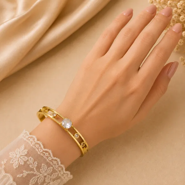 Gold_Plated_Crystal_Stone_Bangle_For_Women