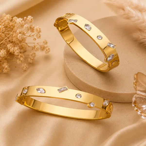 Gold_Plated_Crystal_Embellished_Bangle_Bracelet_Set_For_Women