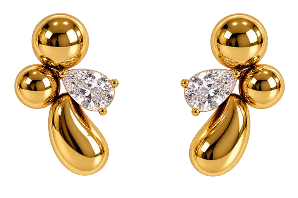 Earrings-Gold_Floral_Design