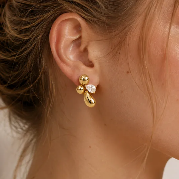 Earrings-Gold_Floral_Design
