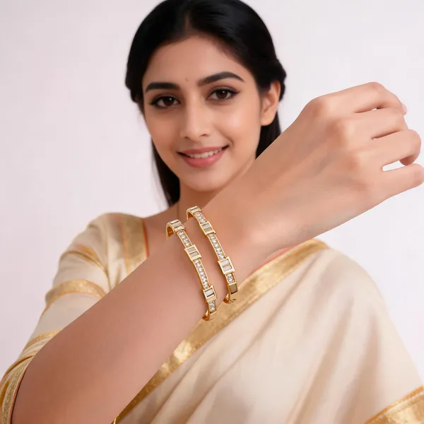 Gold_Plated_White_Stone_Embellished_Bangle_Set_For_Women