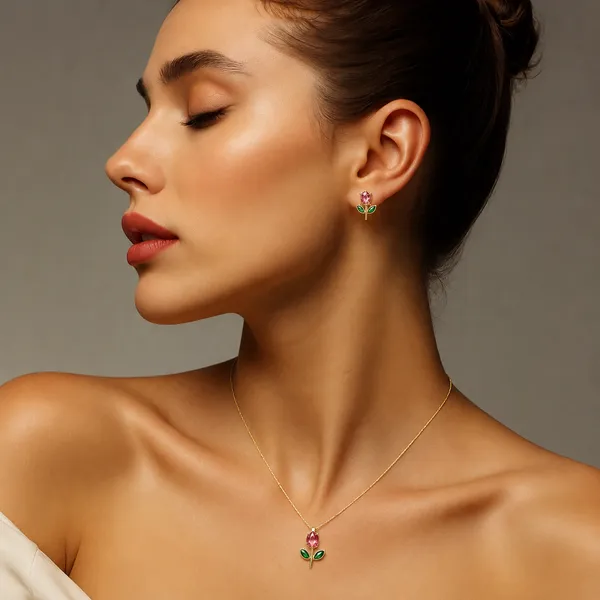 Tulip_Designer_Necklace_&_Earrings_Set