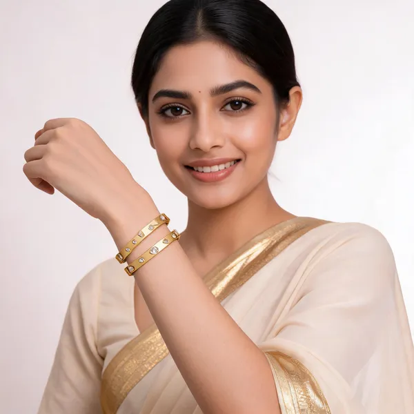 Gold_Plated_Crystal_Embellished_Bangle_Bracelet_Set_For_Women