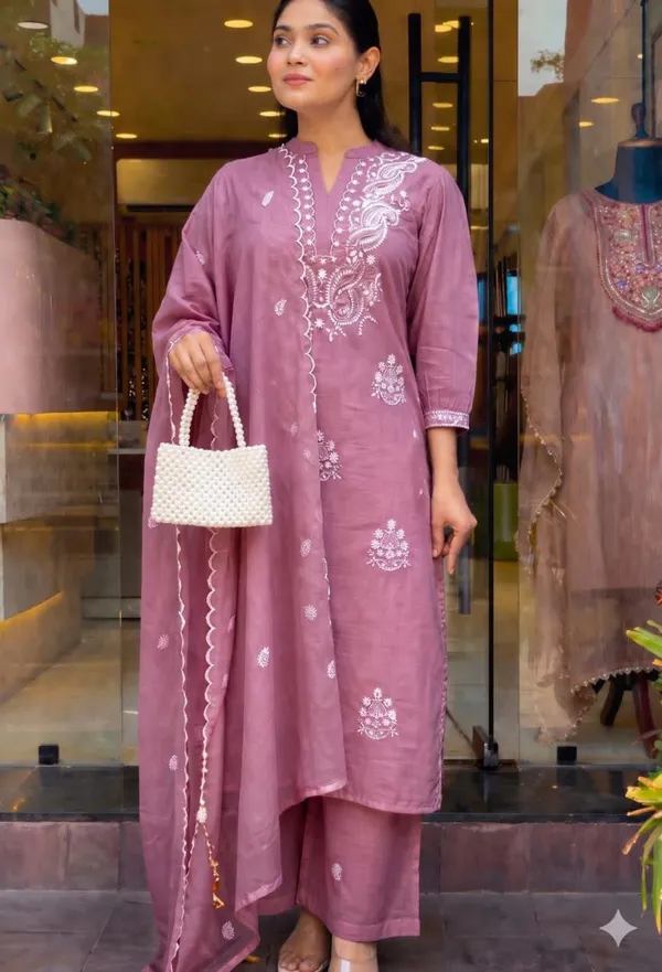 Mauve_Embroidered_Straight_Kurta_Set_for_Women