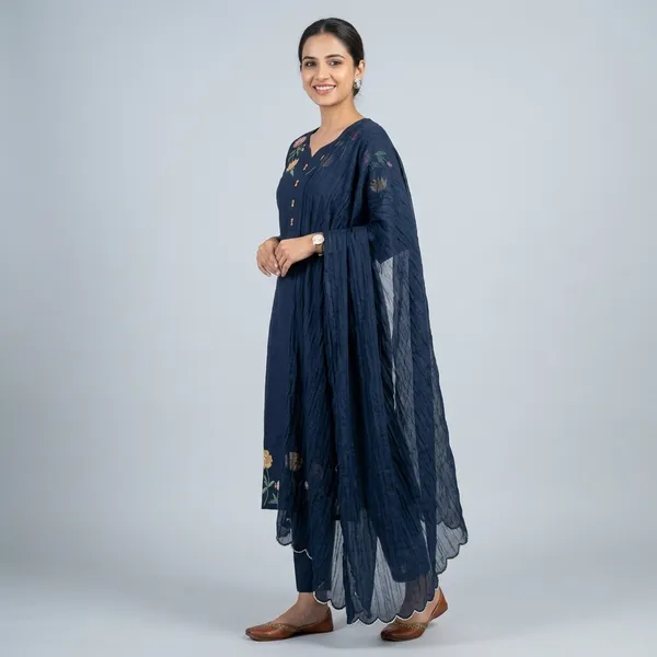 Navy_Blue_Floral_Embroidered_Kurta_Set_with_Dupatta_for_Women