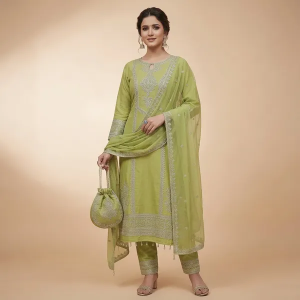 Green_Embroidered_Straight_Cut_Suit_Set_with_Dupatta_for_Women