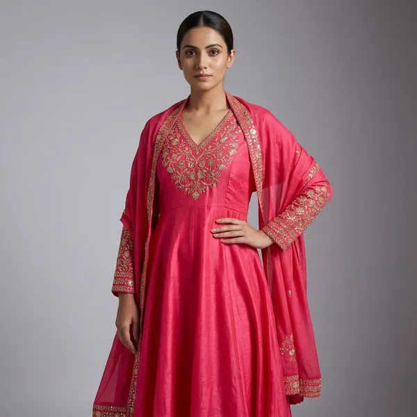 Pink_Georgette_Embroidered_Anarkali_Suit_Set_for_Women