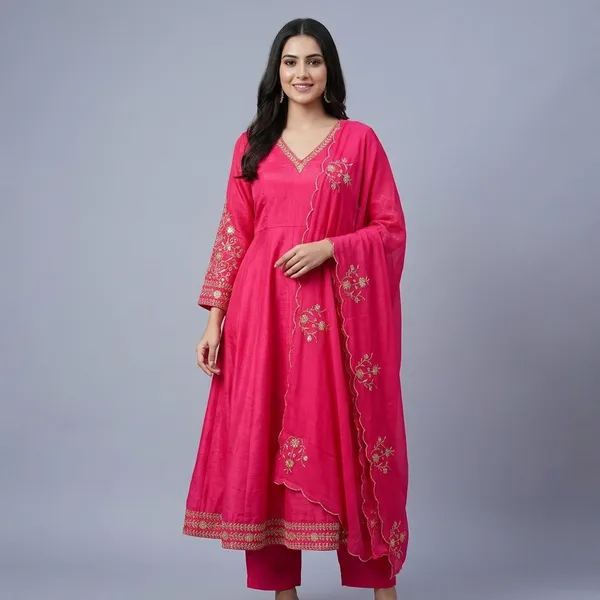 Pink_Georgette_Embroidered_Anarkali_Suit_Set_for_Women
