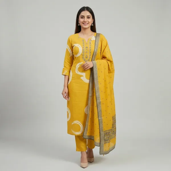 Yellow_Cotton_Embroidered_Kurta_Set_with_Dupatta_for_Women