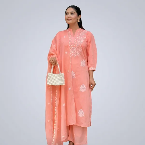 Peach_Embroidered_Cotton_Kurta_Set_with_Dupatta_for_Women