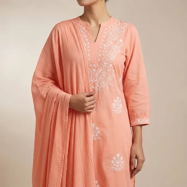 Peach_Embroidered_Cotton_Kurta_Set_with_Dupatta_for_Women