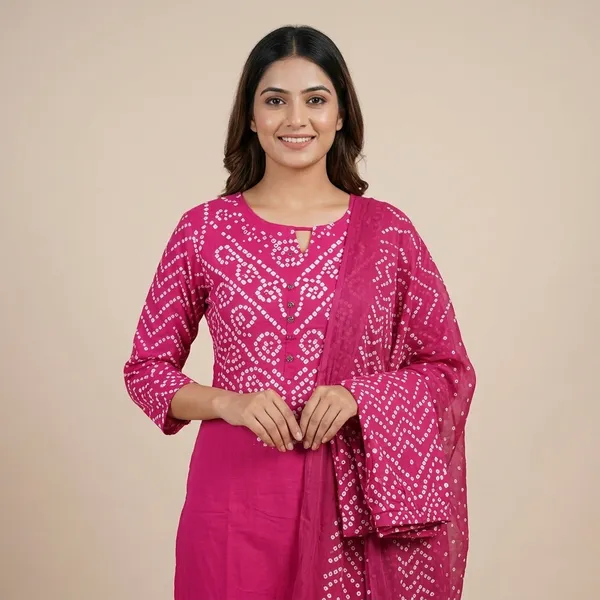 Magenta_Bandhani_Print_Suit_Set_with_Dupatta_for_Women