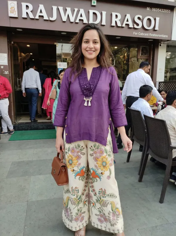Purple_Cotton_Embroidered_Kurti_with_Floral_Palazzo_Set_for_Women