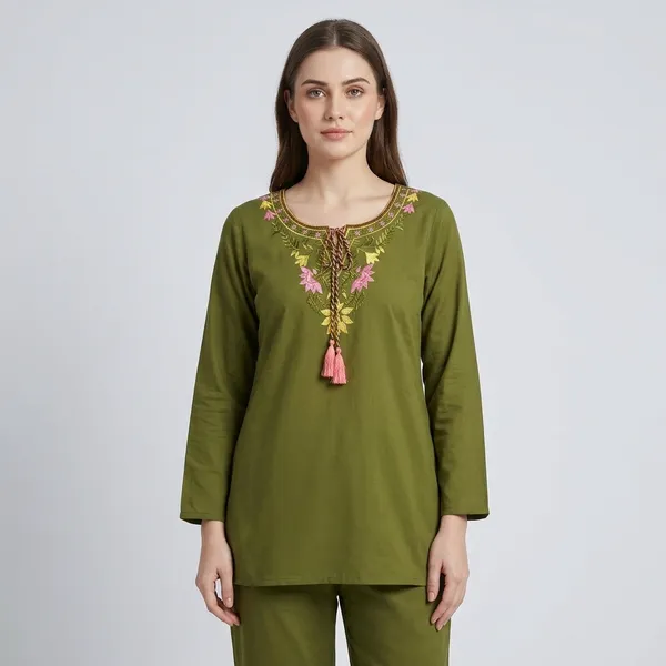 Olive_Green_Embroidered_Straight_Kurta_Set_for_Women