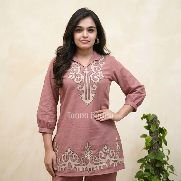 Pink_Cotton_Embroidered_Kurta_Pant_Set_for_Women