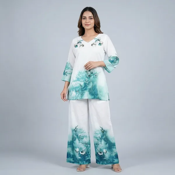 White_and_Turquoise_Floral_Print_Palazzo_Suit_Set_for_Women