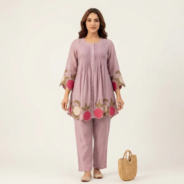 Pink_Georgette_Floral_Embroidered_Kurta_Set_for_Women
