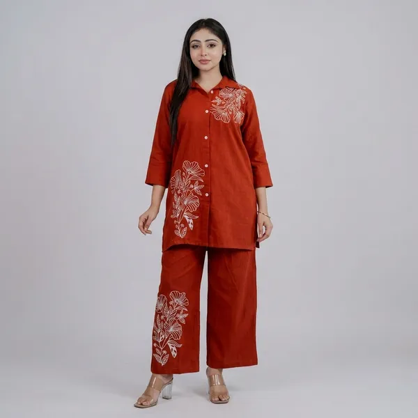 Red_Embroidered_Kurta_Palazzo_Set_for_Women