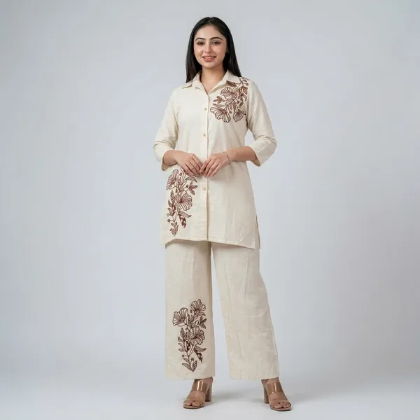 Off-White_Embroidered_Kurti_and_Palazzo_Set_for_Women