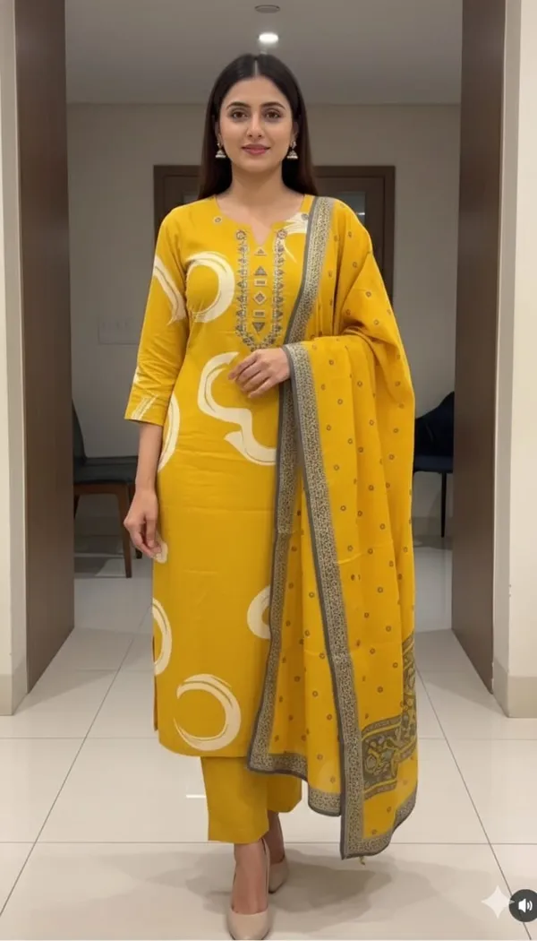 Yellow_Cotton_Embroidered_Kurta_Set_with_Dupatta_for_Women