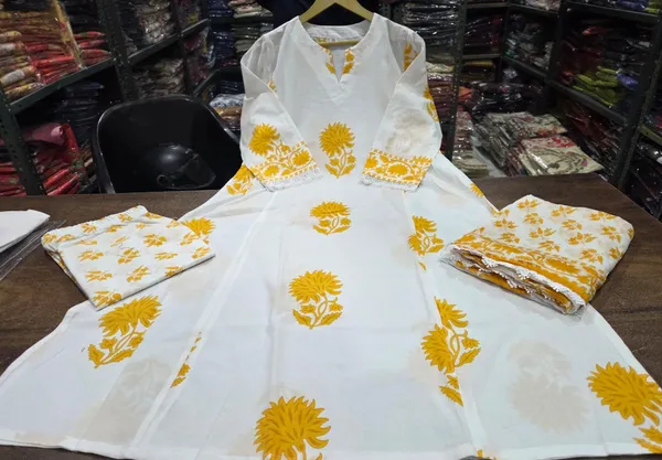 White_Cotton_Floral_Print_Kurta_Set_with_Dupatta_for_Women