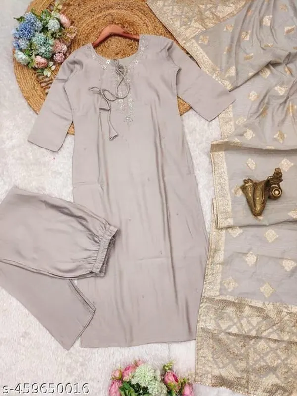 Beige_Embroidered_Straight_Kurta_Set_with_Dupatta_for_Women