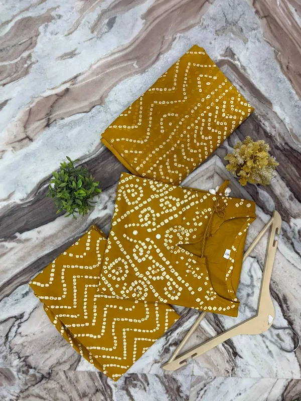 Yellow_Bandhani_Mirror_Work_Kurta_Set_with_Dupatta_for_Women