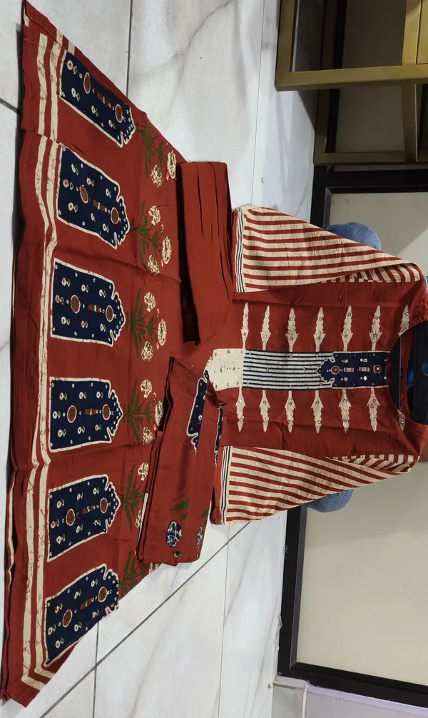 Maroon_Cotton_Printed_Straight_Kurta_Set_with_Dupatta_for_Women