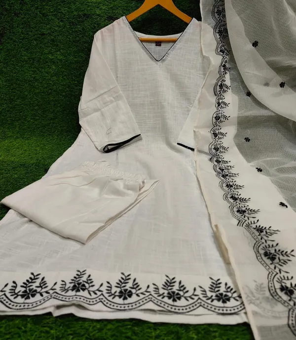 White_Cotton_Embroidered_Kurta_Set_with_Dupatta_for_Women